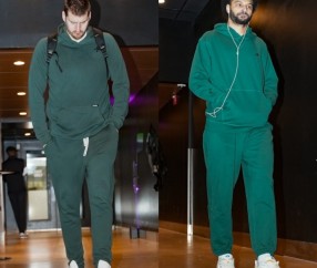 hupu-连帽衫军团！掘金众将穿搭：约基奇&amp;穆雷深绿配色 哈达威与众不同